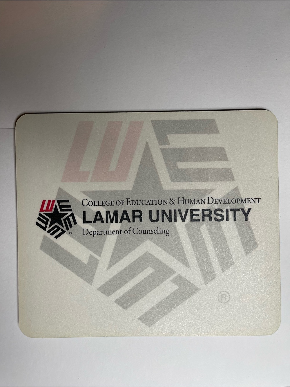 White & Gray Department of Counseling Mouse Pad